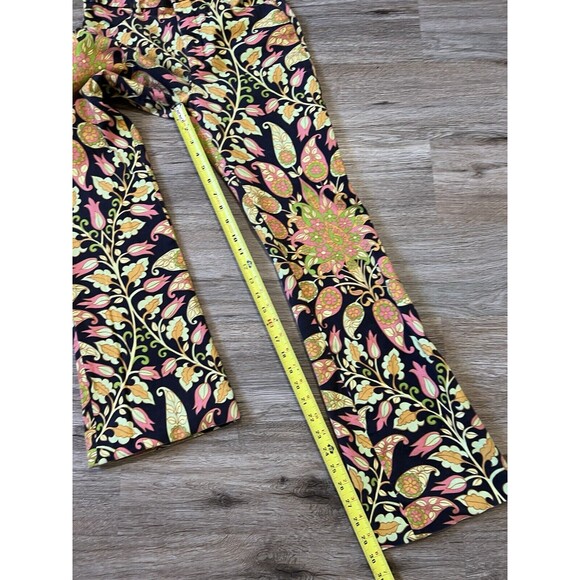 Zara 70s Multicolored Groove Flare Paisley Printed Pant Size S - Picture 8 of 9